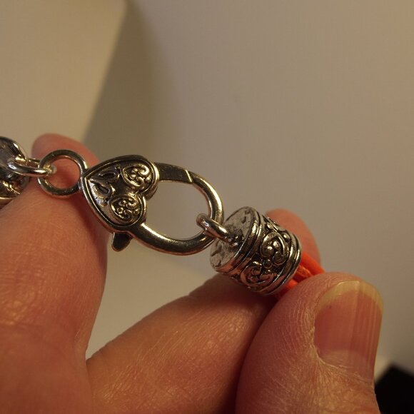 Clemson Tigers Football Multi Strand Orange Leather Bracelet NEW - Picture 3 of 8